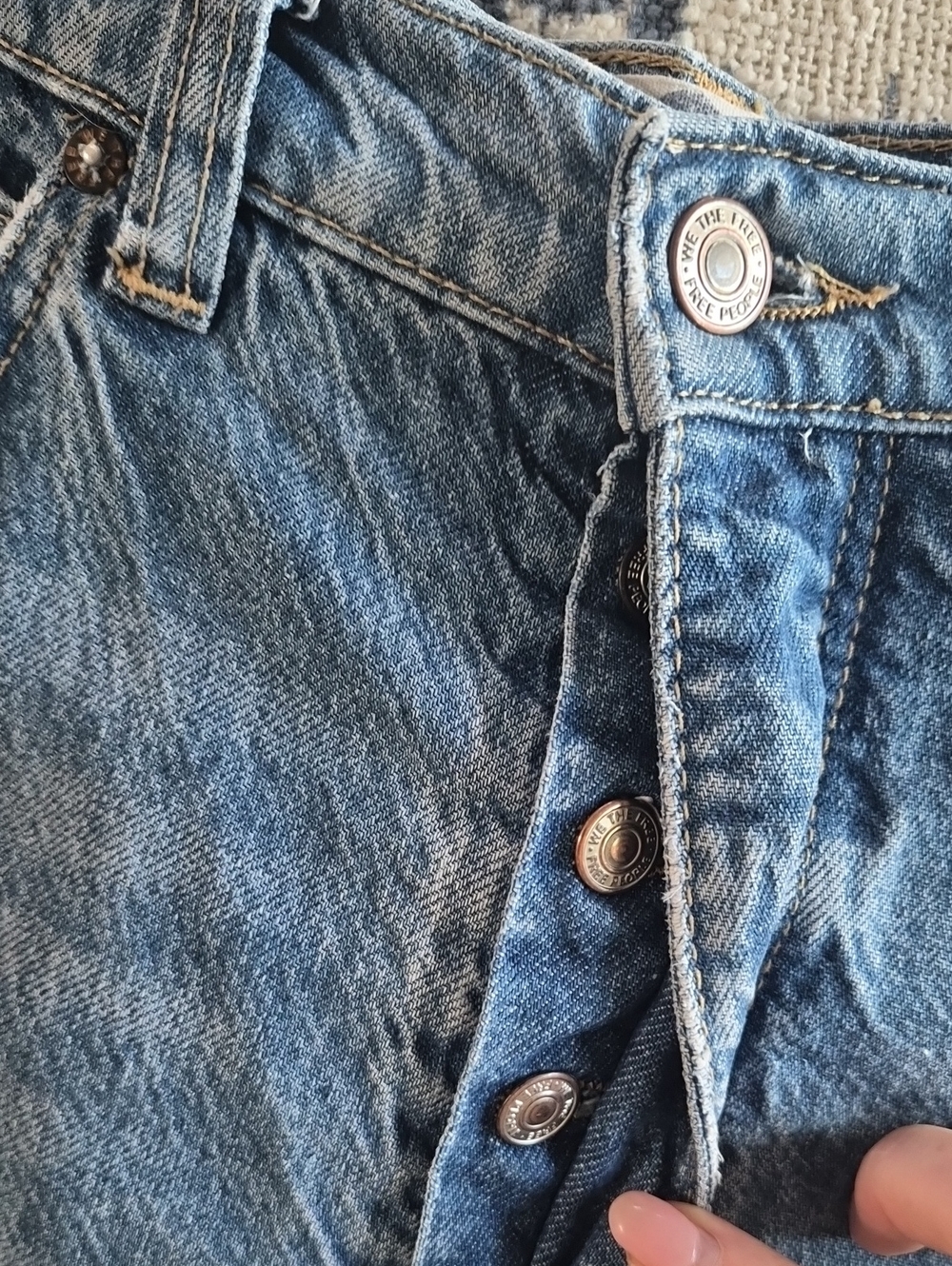 Free People Old West Slouchy Jeans, Sz 31 - Picture 6 of 7